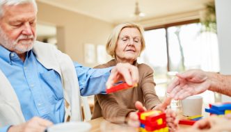 grandparents playing with grandchildren
