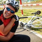 biker with immense shoulder pain